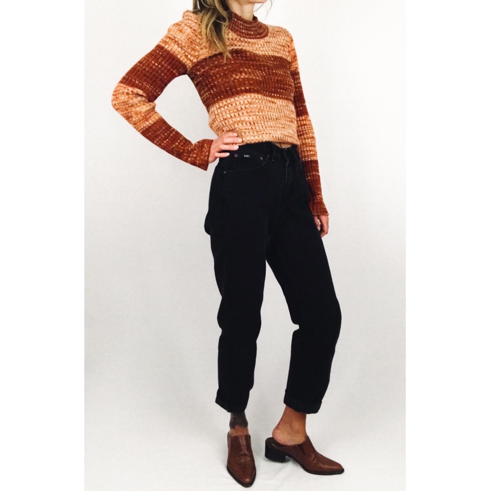 Vintage 70’s Color Block Knit Sweater | Size S/M